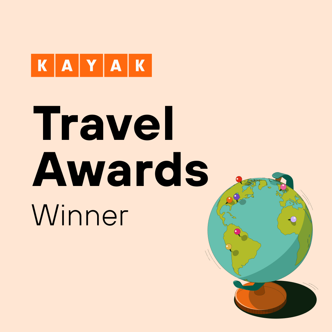 KAYAK TRAVEL AWARD WINNER