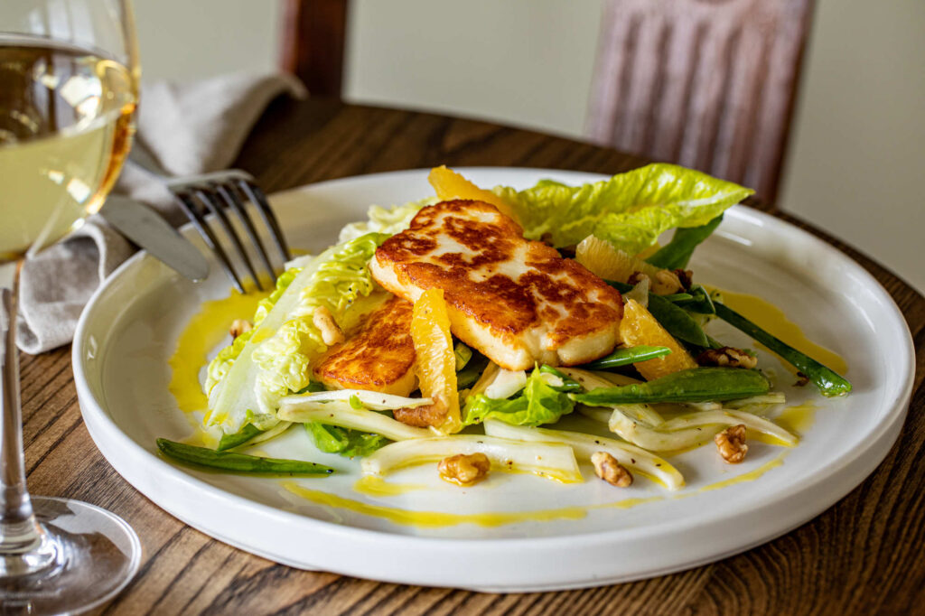 halloumi salad